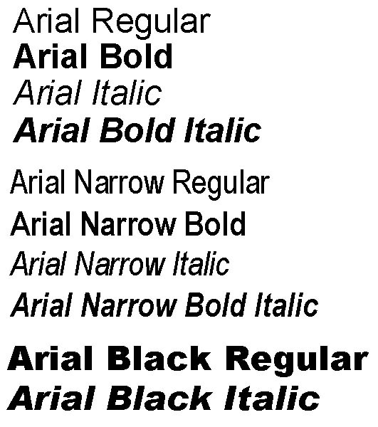 arial bold скачать