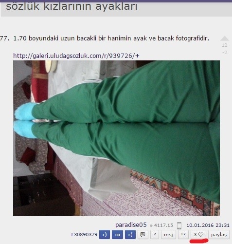 eşortmanlı kadın bacağı fotosunun 3 fav alması