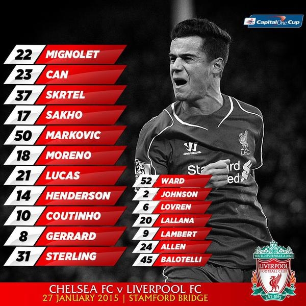27 ocak 2015 chelsea fc liverpool fc maçı