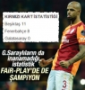 galatasaray ın bu sene hiç kırmızı kart görmemesi / #778372