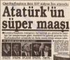 atatürk ün maaşı