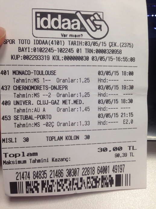 yazarların kazanan iddaa kuponları