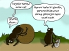 bok böceklerinin yuvarlayarak gitmesi / #587832