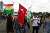 hdp mitinglerindeki türk bayrakları