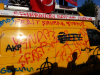 gezide tahrip edilen sivil araçlar / #559739